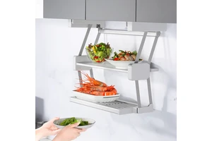 Steel Storage Holders Storage Holders for Countertop Organizer with Handles and Accessories Pull Down Cabinet