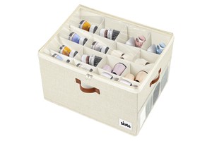 Hot Sale Foldable Shoe Storage Box Space-Saving Adjustable Dividers Large Shoe Organizer