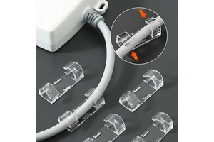 20 Pcs/pack Sticky Fixed Seat Card Wire Device Back Glue Wire Clip Data Cable Solid Wire Clip Storage Organizer