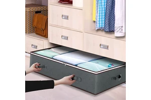 Underbed Storage Containers Bin with Lids Large Under Bed Storage Organizer with Handle