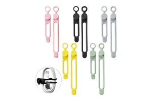 Elastic Silicone Wire Organizer Tie for Charging Cables Electrical Cords Computer Wires USB Data Cable Management Cord Organizer