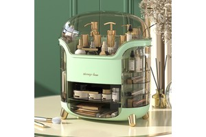 Cosmetic Storage Box and Cosmetic Storage Box for Countertops Dustproof and Waterproof Storage Box for Bedrooms and Bathrooms