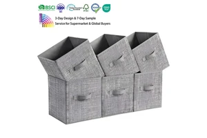 Custom Cheap Laundry Storage Basket Hamper Boxes Solid Color Laundry Basket Organizer Bags With Handles For Closet