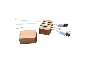 New Flexible Wood Desk Cord Management System Cable Organizer for Mobile Phone Laptop Charger Home Wire Keeper Storage Holder