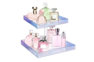 Perfume Storage Display Tray Cosmetic Organizer Bathroom Storage Acrylic Storage Display Case