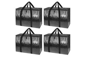 Heavy-Duty PE Reinforced Handle Folding Portable Under Bed Storage Bag for Clothing Organization & Travel moving Bag