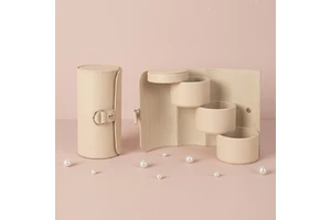 GREENSIDE Cosmetic Storage Box Plastic Dressing Table Storage Rack with Drawer-Type for Skin Care & Dormitory Use