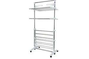 New Design Laundry Drying Rack Foldable Holders Folding Rail Clothes Drying Rack