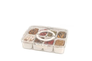 Cross-border Seasoning Condiment Box Refrigerator Kitchen Sealed Compartment Storage Box Moisture-Proof Fresh-Keeping PET