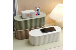 Customized Color Plastic Wire Cable Organizer Desktop Storage Power Strip Management Junction Box with Plastic Lid