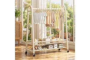 2026 Hot Sale Coat Rack Very Strong Coat Rack Stand Indoor Clothes Drying Rack for Living Room and Bedroom