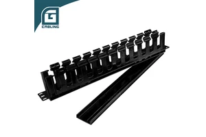 Gcabling Office Network Server Rack Wire Cable Holder Organizer Management Tray Steel Cable Tray PVC SPCC Plastic for Bms