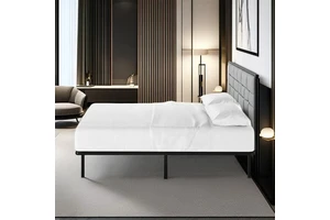 Ensemble Plat Fer Acier Grande Taille Pleine Grandeur Accessoires De Mobilier De Chambre Base Cadre De Lit