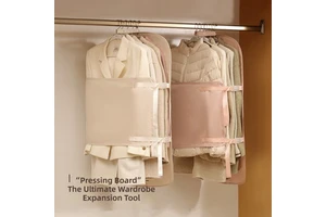 Pressing Plate Clothing Storage Bag Wardrobe Foldable Fabric Dust Cover Hanging Large Capacity Portable Storage Storage Board