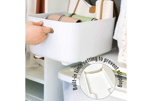 Storage Rack Track Sliding Rail Storage Plastic Storage and Organization Accessories for Cabinet