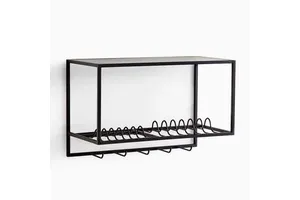 Modern Storage Rack for Dish and Plate and All Accessories of Kitchen Items Wall Hanging Rack Made of Iron Handicraft