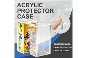 Clear Acrylic Display Box Transparent Storage Case with Lid Desktop Organizer for Cosmetics Shoes Small Items