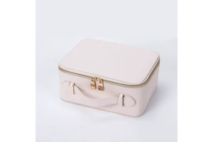 KONCAI Custom PU Leather Makeup Case Waterproof Multi-functional Portable Large-capacity Cosmetics Storage Box
