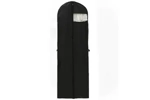 Foldable Custom Non Woven Durable Waterproof Garment Bag Zipper Closure for Wedding Dress Clothing Storage Reusable Hanging