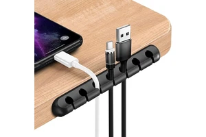 Cross-border E-commerce Data Cable Wire Organizer with Manual Winder Long Thread Buckle for Desktop Charging Hub Wire Storage