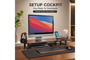 Hot Sale MDF Material Desk Shelf Modern Desktop Storage Organizer Rack