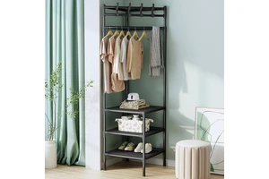 Standing Triangle Clothes Hanger Garment Coat Rack Floor Standing Clothes Hanger Home Corner Coat Rack Storage Rack