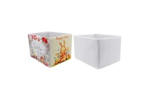 Easter Day/Christmas Festival Sublimation Non Woven Storage Box for Home or Hotel Use