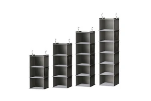 Sustainable Nonwoven Fabric Storage Hanging Bag Washable and Foldable Multi-Layer Clothing Sorting Organizing Wardrobe Storage