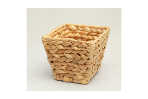 Hot Sale Eco-friendly Round Shape Water Hyacinth Storage Basket Handmade Woven Basket Storage With Lid
