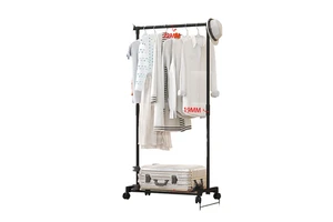 Wholesale Home Storage Multi-functional Floor Standing Coat Rack Simple Design Clothes Rack Clothes Storage Shelf