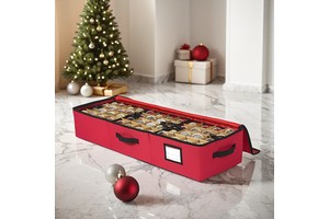 Hot Wholesale Christmas Ornaments Bauble Storage Box Foldable Xmas Ball Storage Box Xmas Holiday Accessories Container Bauble