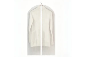 Non-woven Garment Bag with Zippers Moisture-proof & Dustproof Fashionable High Quality Suit Cover for Clothes Storage