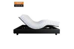 Custom Individual Inner Pocket Steel Wire Spring Coiling Electric Adjustable Double Mattress Bunk Bed Metal Storage Furniture