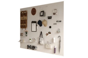 Single-Tier Multifunction Wall Storage Stand Space-Saving Design for Kitchen Living Room Clothing Bag Spice Rack Shelves