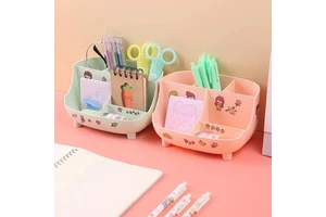 Matte Cosmetic Organizer Bathroom Bedroom Desktop Storage for Make up Lipstick Perfume Skincare Cosmetic Built-in Storage Box