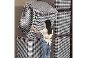 2024 Hot Sale Clothes Storage Foldable Blanket Storage Bags Storage Containers for Organizing Bedroom Closet Clothing Comforter
