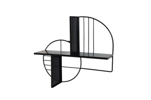 Simple Stylish Metal Multifunctional Wall Shelf Storage for Bathroom and Living Room with Flower Pot Holder