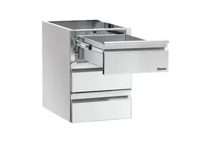 Bartscher Set of 3 Multi-Function Kitchen Storage Drawer Organizers