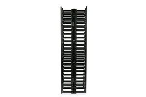22.5U Double Side Single Sided 45RU Black Plastic Network Cable Organizer Vertical Patch Cord Cable Manager