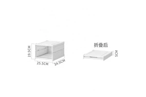 Clear PP ABS Stackable Foldable Shoe Box Organizer with Detachable Design for Clothing and Shoe Storage Home Use