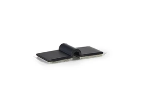 Essentra U-shaped Cable Clamp Plastic Cable Clip UL94 V0 PVC Black UC U-Clip With Adhesive Base