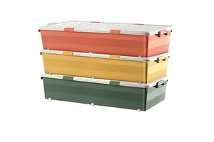 OEM/ODM Xingyou Modern Multifunction Injection Rectangle PP Plastic Over35L Heavy Duty Underbed Storage Box Buckle 6 Wheels