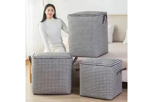 Large Capacity Fabric Foldable Clothes Toys Storage Basket Clothes Storage Bag for Clothes Organizer