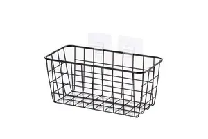 Hot Sale Stainless Steel Mesh Grid Wall Mount Storage Organizer Modern Kitchen Bathroom Shelf for Tableware Jewelry Wardrobe Use