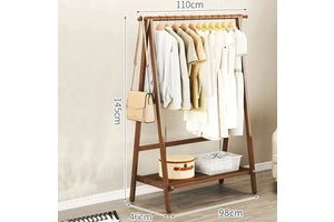 Floor-standing Coat Rack for Bedroom Home Use Indoor Clothes Hanger Dormitory Drying Storage