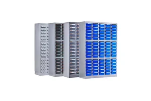 China Manufacturer Plastic Drawer Metal Parts Cabinet Multiple Optional Parts Organizer Cabinet