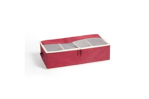Large Capacity Ramie Cotton Fabric Under Bed Storage Bin for Shoes Durable Storage Box