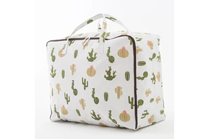 Cotton Fabric Quilt Organizer Storage Bag for Clothes Large Capacity Bag
