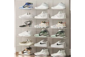 Polypropylene Transparent Shoe Storage Box Sneakers Popular Shoe Organizer Tool Under-Bed Storage Option 6-10L Capacity Shoe