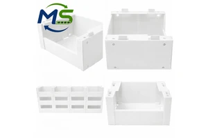 Custom Color PP Corrugated Hollow Plastic Storage Boxes, Stackable Warehouse Picking Bins for Apparel and Shoes Storage